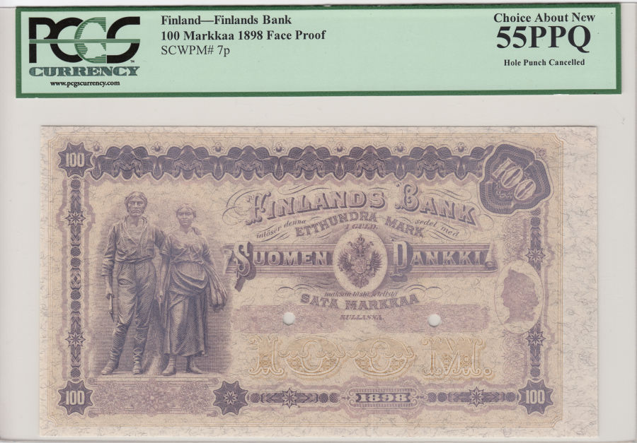 100 Markkaa 1898 \"SPECIMEN\"